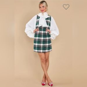 AURA plaid christmas dress